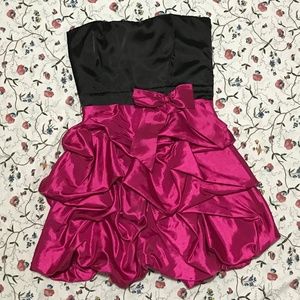 strapless bubble skirt prom dress - 13